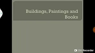 Buildings, paintings and books