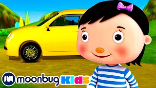 Driving In My Car| Little Baby Bum| Moonbug Kids Learn English & Karaoke Time