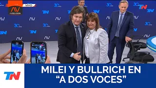 MILEI Y BULLRICH EN "A DOS VOCES " (Programa completo del 25/10/2023)