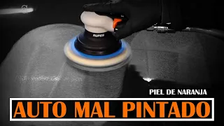 LIJANDO PIEL DE NARANJA - Como corregir la TEXTURA en un auto MAL PINTADO - Amarante Detailing