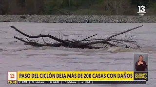 Ciclón deja más de 200 casas con daños en la zona centro sur del país