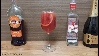 Рецепт коктейля Спритц Красный Апельсин или Кровавый Спритц How to make Cocktail Blood Orange Spritz