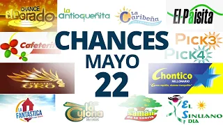 Resultados del Chance del Lunes 22 de Mayo de 2023 | Loterias 😱🤑💰💵