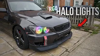 INSTALLING RGB HALO LIGHTS ON MY LEXUS IS200! - TUTORIAL [EP19]