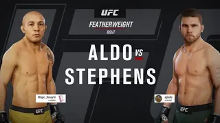 EA UFC 3 - Quick Fight - Jose Aldo vs Jeremy Stephens (ONLINE GAMEPLAY)