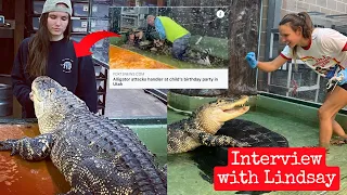 Alligator handler shares her story after Viral Alligator Bite Video
