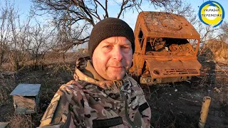 Херсонщина. Бліндажі та окопи росіян у каменярні! Dugouts and trenches of the russia in the quarry!