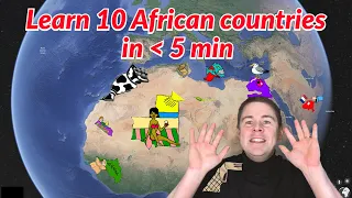 Learn 10 African Countries in less than 5 minutes (1/2)