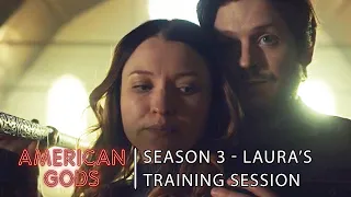 Laura's Training Session | American Gods Best Scenes Season 3 Episode 9