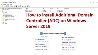 How to install Additional Domain Controller (ADC) on Windows Server 2019 ? | Windows Server 2019