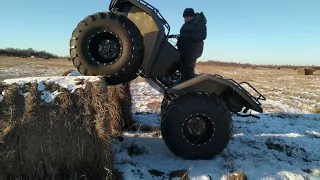 Обкатываем квадроцикл T-REX. Впечатления от нового рулевого.