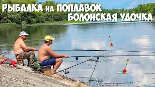 Поплавочная рыбалка!!! ЛОВЛЯ на ПОПЛАВОК болонской снастью и маховой удочкой