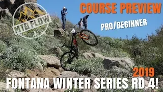 GNARLIEST FONTANA DH COURSE | WINTER SERIES RD 4 COURSE PREVIEW/PRACTICE