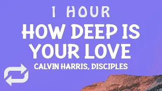 [ 1 HOUR ] Calvin Harris & Disciples - How Deep Is Your Love (Lyrics)
