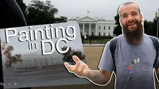 Painting the White House in Washington, DC. Cesar Santos vlog 064