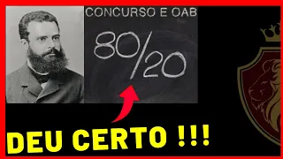 Princípio de PARETO 80 - 20 em concursos e OAB | mostrando na prática | Método HERCULESando redi