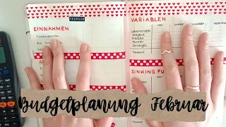 BUDGETPLANUNG FEBRUAR | Low Budget | Geringes Einkommen | Umschlagmethode | Cash Envelopes