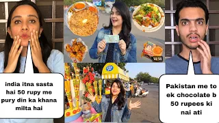 Indian Cheap Street Food Challenge Just in 50 Rupees for 24 hours | Pakistani Reaction