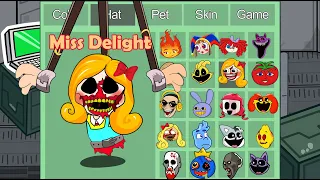 miss delight (Poppy Playtime 3) in Among Us #2 ◉ funny animation - 1000 iQ impostor