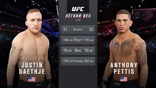 ДЖАСТИН ГЭЙТЖИ VS ЭНТОНИ ПЭТТИС UFC 4 CPU VS CPU