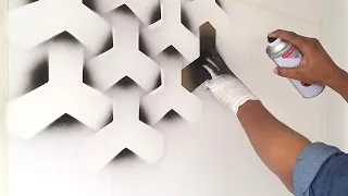 easy and simply tricks 3D wall painting