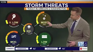 Thunderstorms possible around Portland