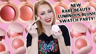 SWATCHING NEW RARE BEAUTY SOFT PINCH LUMINOUS POWDER BLUSHES