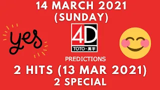 Foddy Nujum Prediction for Sports Toto 4D - 14 March 2021 (Sunday)