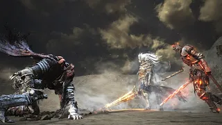 Soul of Cinder and Nameless King VS Slave Knight Gael