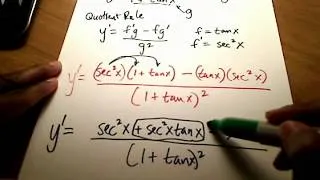 Calc I: Quotient Rule for derivatives of Trigonometric Functions