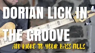 DORIAN LICK IN THE GROOVE - JERMAINE MORGAN TV - BASS LESSONS