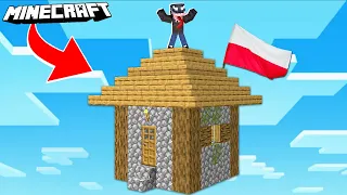 MINECRAFT, ale TYLKO NA JEDNYM BLOKU POLSKIEJ WIOSKI! *wow*