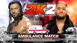 WWE 2K24 | Roman Reigns Vs Solo Sikoa - Ambulance Match