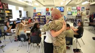 Soldier Surprises Kids