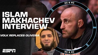 Islam Makhachev's reaction to Alexander Volkanovski replacing Charles Oliveira at UFC 294 | DC & RC