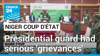 'Immediate precipitating cause' of Niger coup: 'Grievances between presidential guard & president'