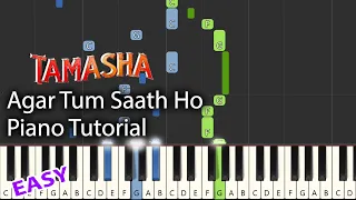 Agar Tum Saath Ho Piano Tutorial Notes & MIDI | Tamasha | AR Rahman