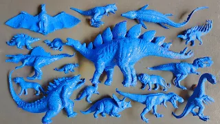 Membersihkan Blue Dinosaur tyrannosaurus Rex Dinosaur video Stegosaurus T-rex dinosaurus animal toys