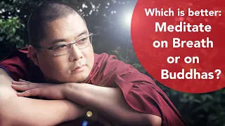 Which Is Better: Meditate on Breath or on Buddhas?