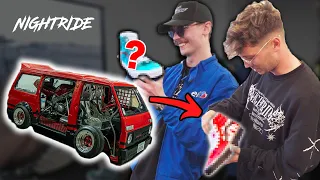 Giving NIGHTRIDE Custom Shoes Based On Their Cars! | CRAZY SILVIA