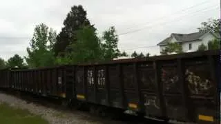 CLOSE CALL WITH A CSX TRAIN ON THE TRACKS