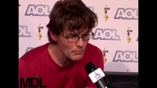 MORTEN HARKET FROM A-HA INTERVIEW BACKSTAGE POST PERFORMANCE AT LIVE 8 BERLIN GERMANY JULY 2ND 2005