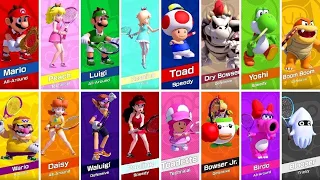 Mario Tennis Aces - All Characters