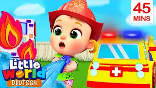 112 Feuerwehr | Kinderlieder für Kleinkinder | Little World Deutsch