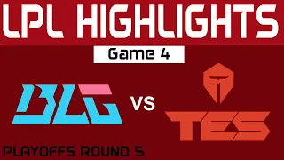 BLG vs TES Highlights Game 4 R5 LPL Spring Playoffs 2024 Bilibili Gaming vs Top Esports by Onivia