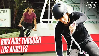 A BMX freestyle ride through the streets of LA with Angie Marino | Urbanity