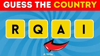 🤔Can You Guess the Country by it's Scrambled Name? |Guess the Country by its Scrambled Name