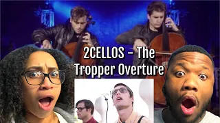 FIRST TIME HEARING 2CELLOS - The Trooper Overture!!!! OMG THIS IS AMAZING