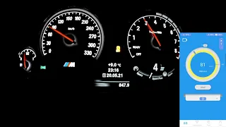 BMW M3 F80 STAGE 1 and STAGE 2 acceleration dragy 100-200 km/h