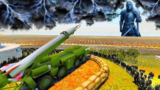 HUMANS with MISSILE SYSTEM vs 6 MILLION White Walkers - Ultimate Epic Battle Simulator 2 | UEBS 2